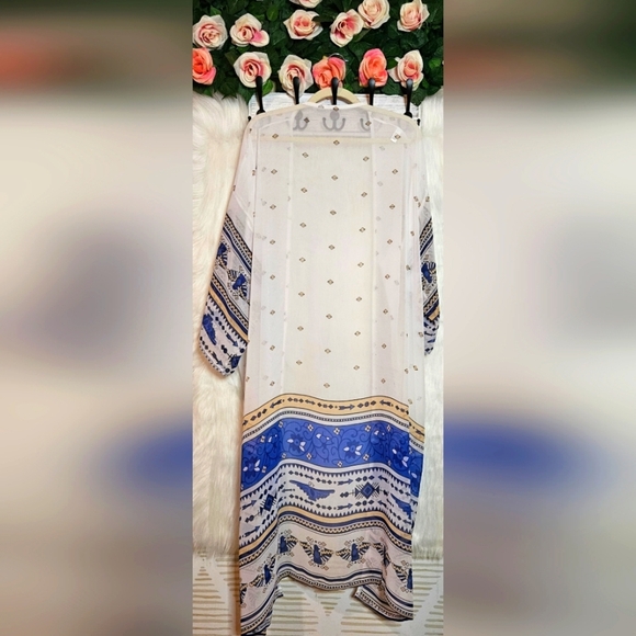 Mediterranean Goddess Flowing Kimono/Cover Up (NWOT) - Picture 3 of 7
